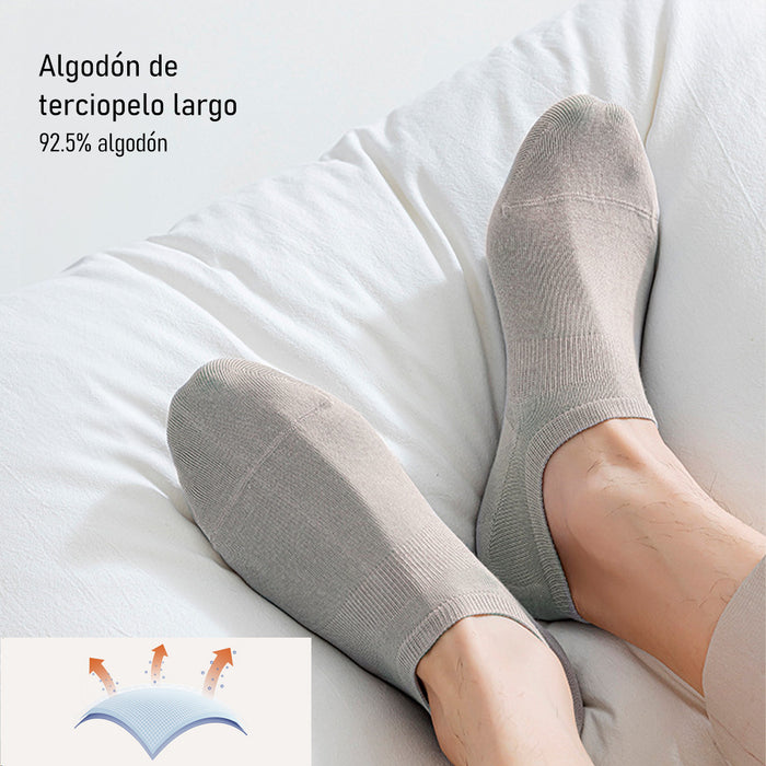 Pack 6 Calcetines Invisibles Algodón Antitranspirante 41-45