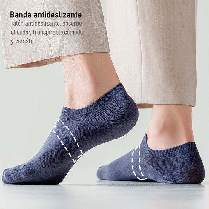 Pack 6 Calcetines Invisibles Algodón Antitranspirante 41-45