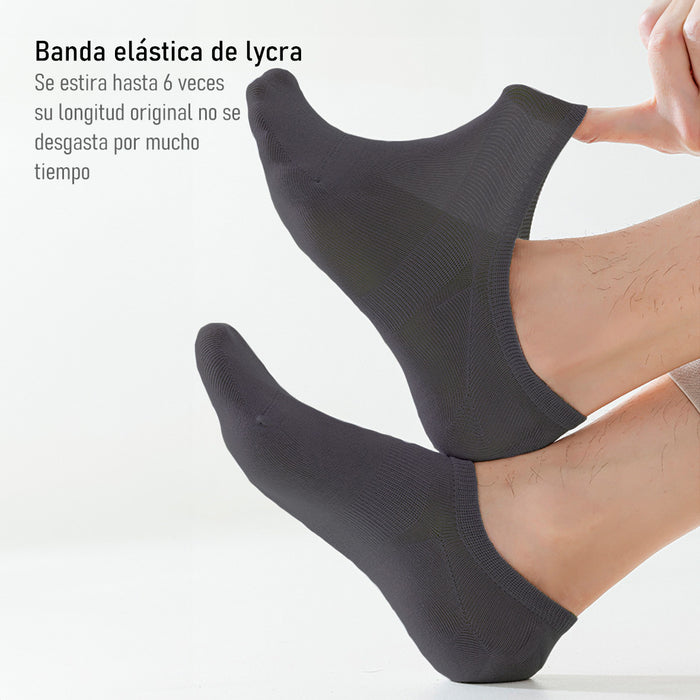 Pack 6 Calcetines Invisibles Algodón Antitranspirante 41-45