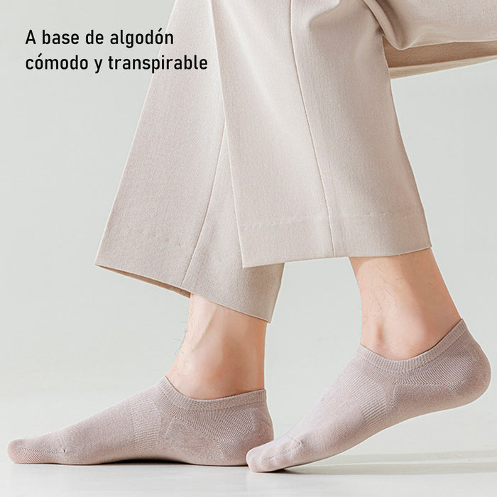 Pack 6 Calcetines Invisibles Algodón Antitranspirante 41-45