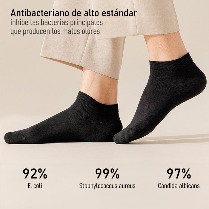 Pack 6 Calcetines Cortos Algodón Antibacteriano 41-45