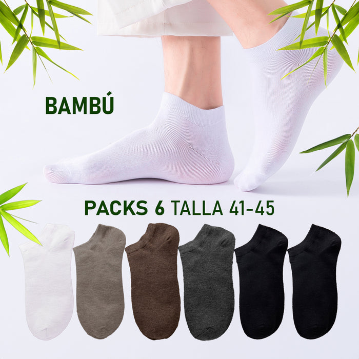 SS-3862 pack calcetines cortos bambu 