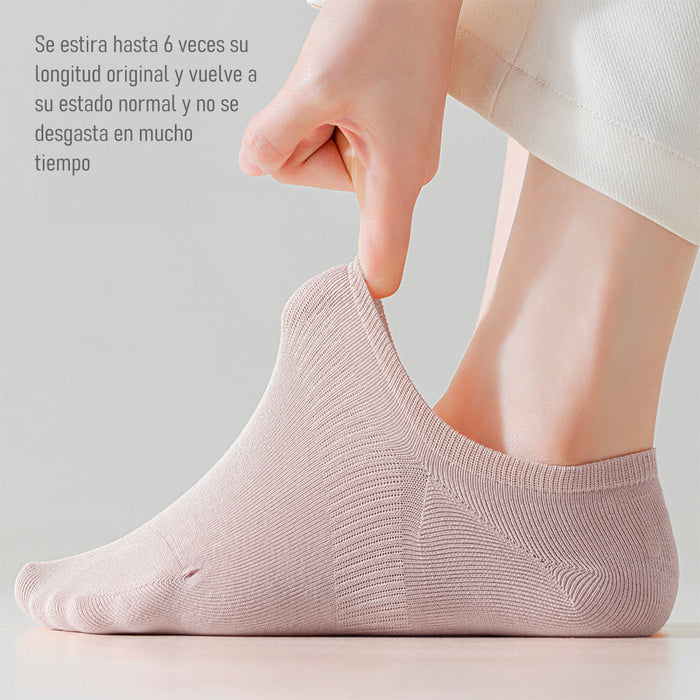 Pack 6 Calcetines Invisibles Algodón Antitranspirante 36-40