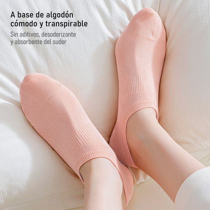 Pack 6 Calcetines Invisibles Algodón Antitranspirante 36-40