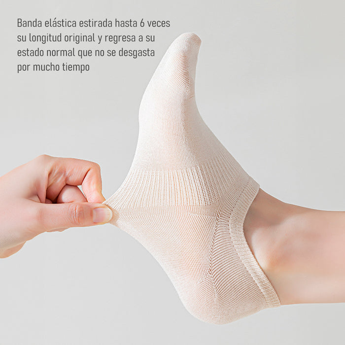 Pack 6 Calcetines Invisibles Algodón Antitranspirante 36-40