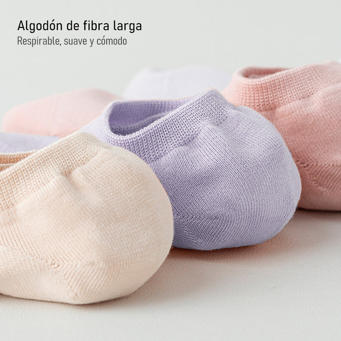 Pack 6 Calcetines Invisibles Algodón Antitranspirante 36-40