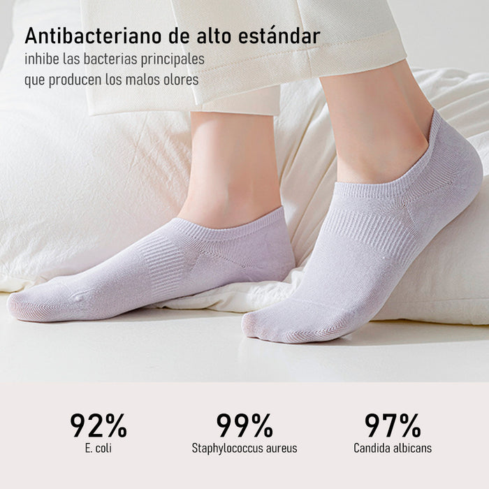 Pack 6 Calcetines Invisibles Algodón Antitranspirante 36-40