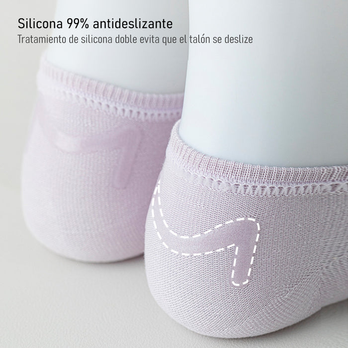 Pack 6 Calcetines Invisibles Algodón Antitranspirante 36-40