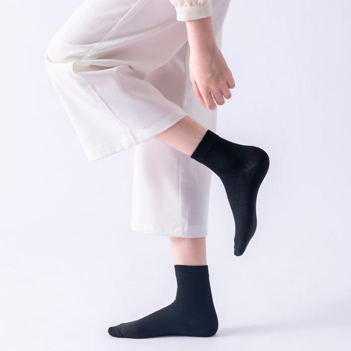 Pack 6 Calcetines Media Caña Lisos de Bambú Talla 36-40