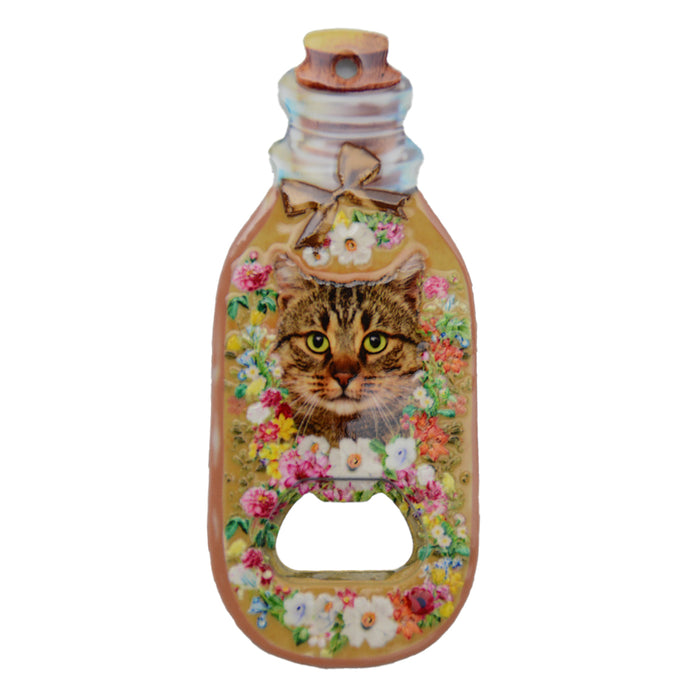 Abrebotella Imán Gato Romano Floral