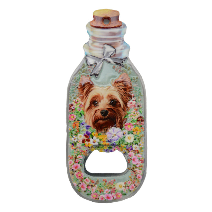 Abrebotella Imán Perro Yorkshire Floral