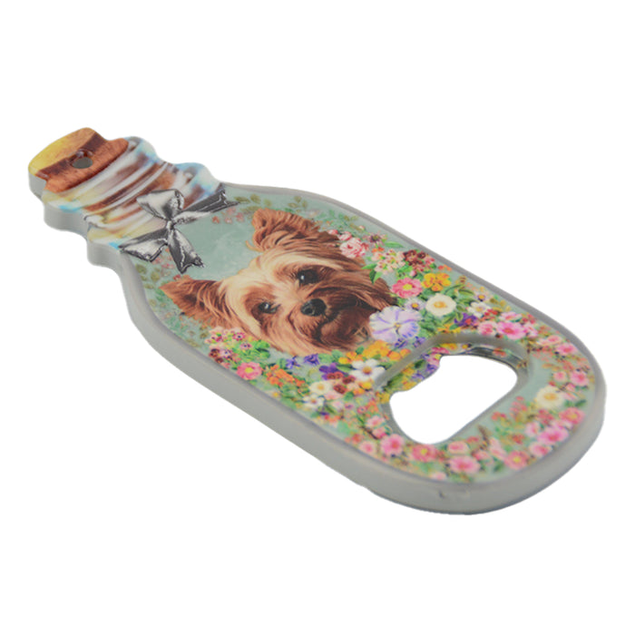 Abrebotella Imán Perro Yorkshire Floral