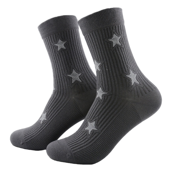 Calcetines Estrellas Brillantes Fondo Gris