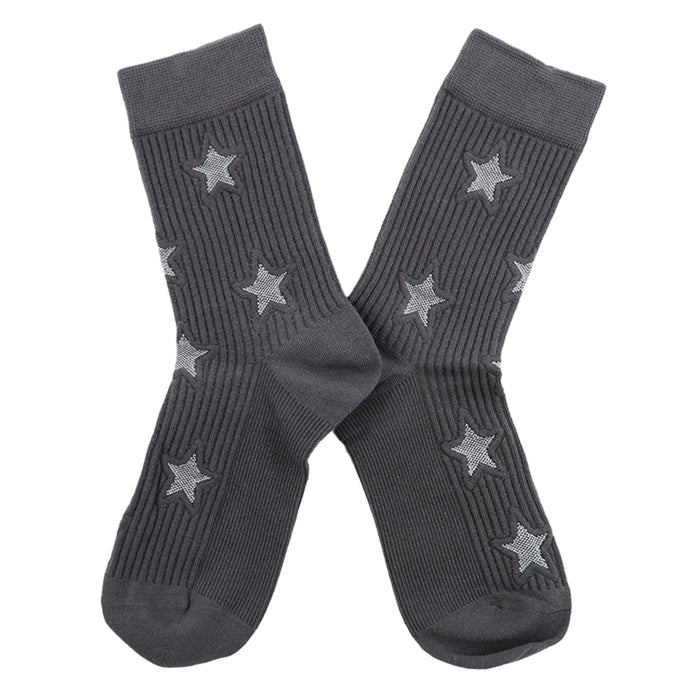 Calcetines Estrellas Brillantes Fondo Gris