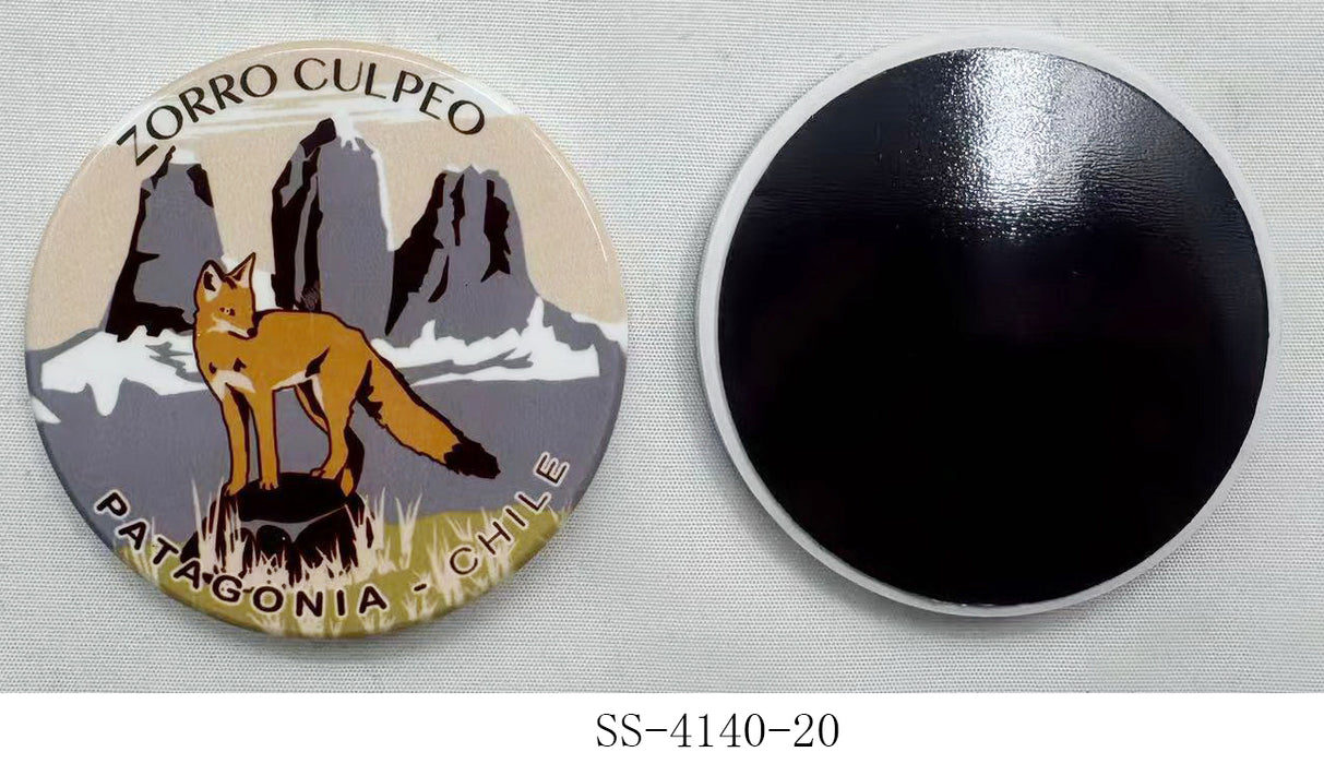 Imán Zorro Culpeo Fauna de Chile