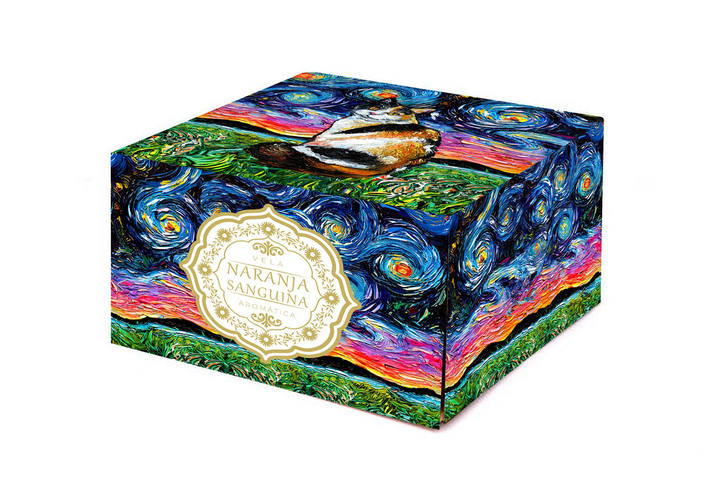 Vela Aromática Naranja Gato Calicó Pintura