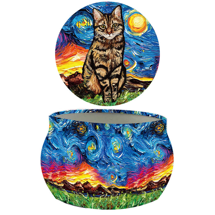 Vela Aromática Rosa Gato Romano Pintura