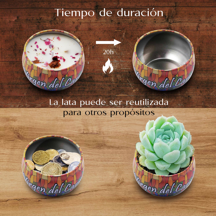 Vela aromatica santos metal duraciòn vela