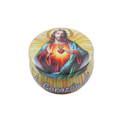 Velas aromatica santos metal sagrado corazon de jesus 4236-3