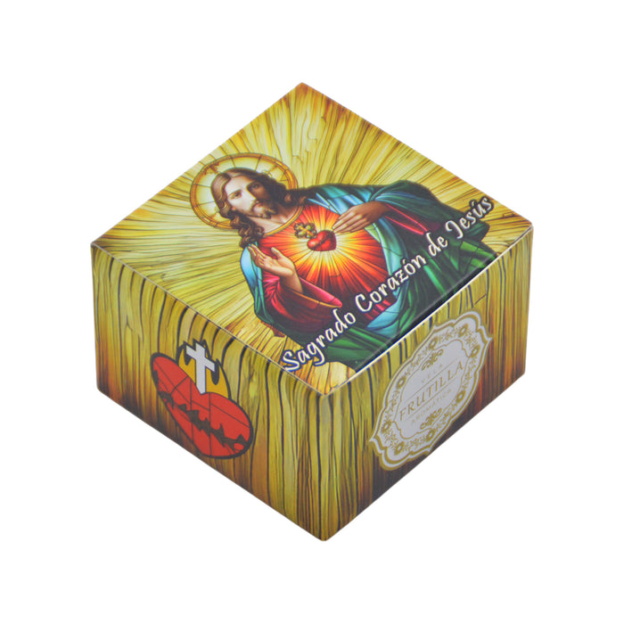 Velas aromatica santos metal sagrado corazon de jesus 4236-3