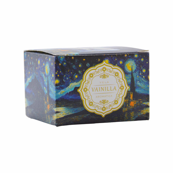Velas aromaticas pintura gato blanco metal 4071-4
