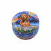 Velas aromaticas pintura perros metal salchicha cafe 4071-11