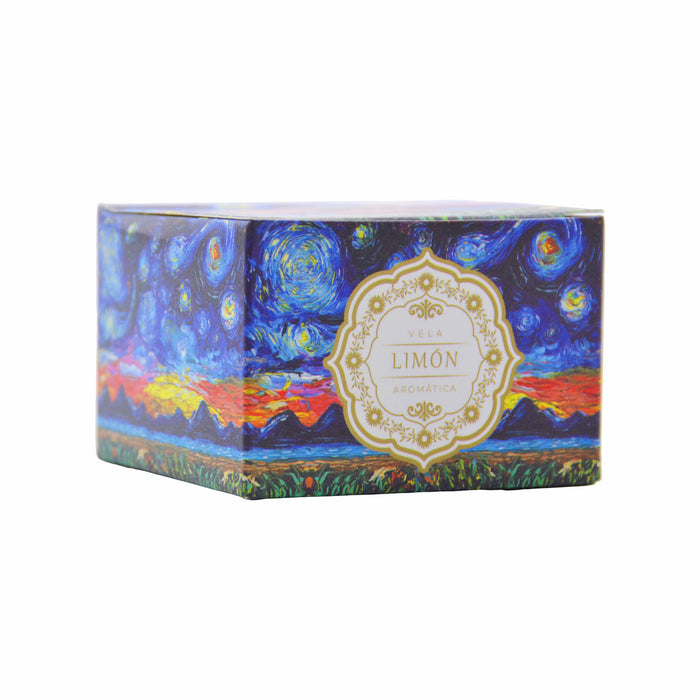 Velas aromaticas pintura perros metal salchicha cafe 4071-11 caja
