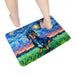 alfombra baño perro salchicha negro mouse pad van gogh pintura arte