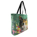 bolso rectangular gato calico floral