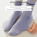 calcetin algodon largo 2 rayas morado 4093-4