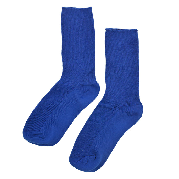 calcetin algodon largo azul liso 4005-7