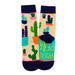 calcetin algodon largo cactus colores 