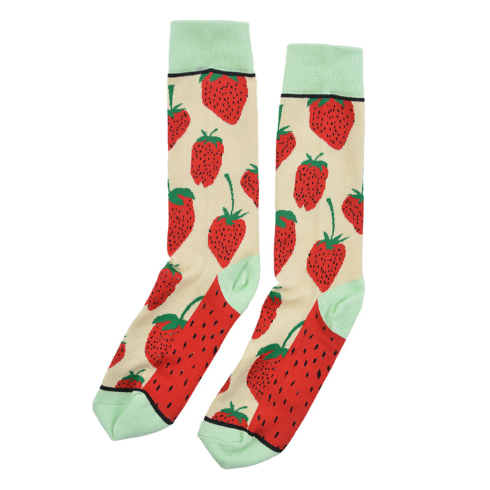 calcetin algodon largo frutilla 262