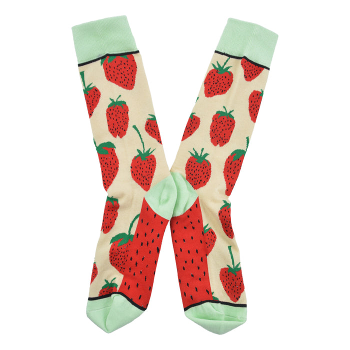 calcetin algodon largo frutilla 262