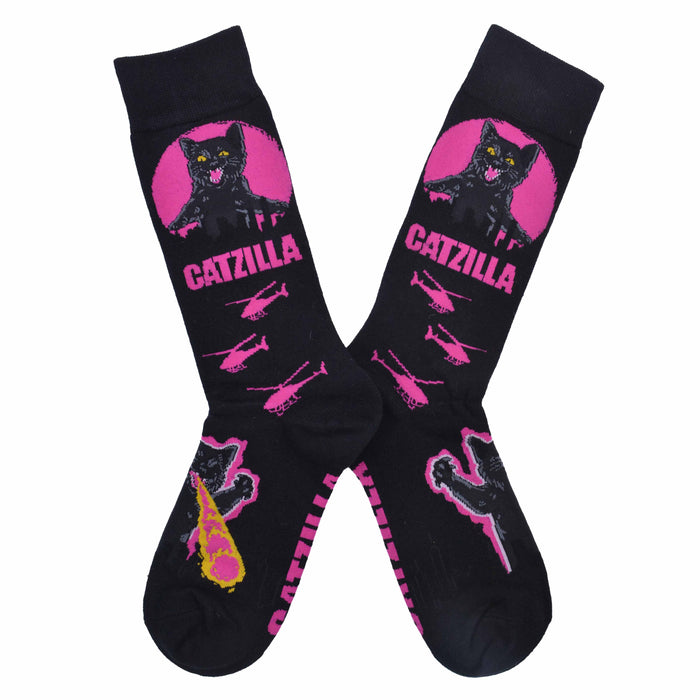 calcetin algodon largo mujer catzilla gato 208