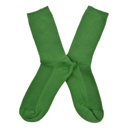 calcetin algodon largo verde liso 4005-3