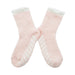calcetin algodon media pierna antideslizante toalla rosado 3716-4