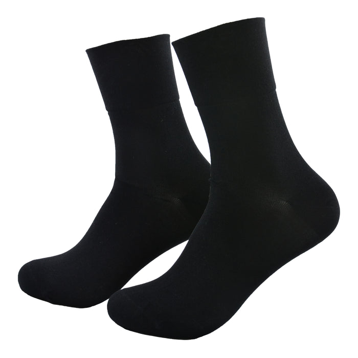 calcetin bambu largo negro diabeticos 4024