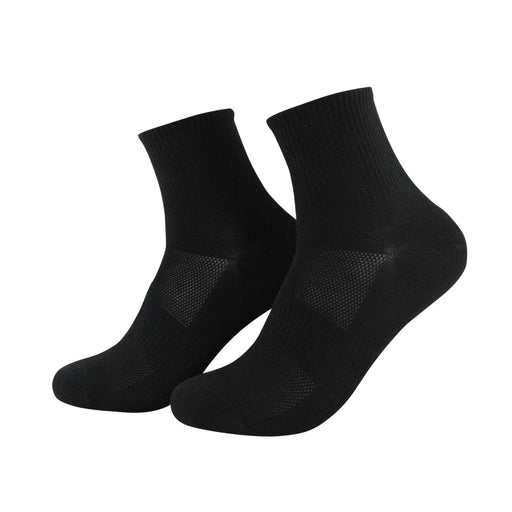 calcetin deportivo media caña pierna negro transpirable