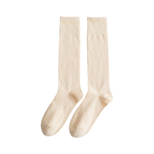 calcetin extralargo algodon beige 4010-4