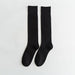 calcetin extralargo algodon negro 4010-1