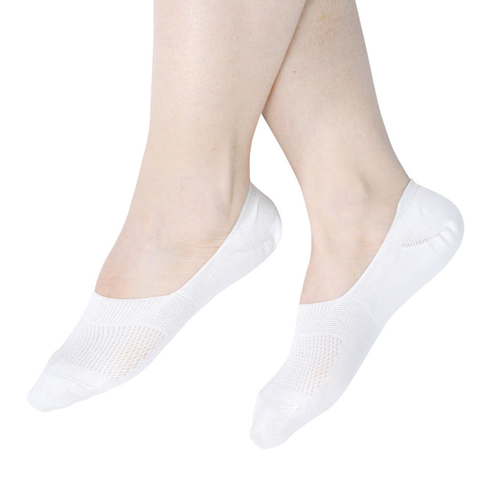 calcetin invisible algodon blanco modelo