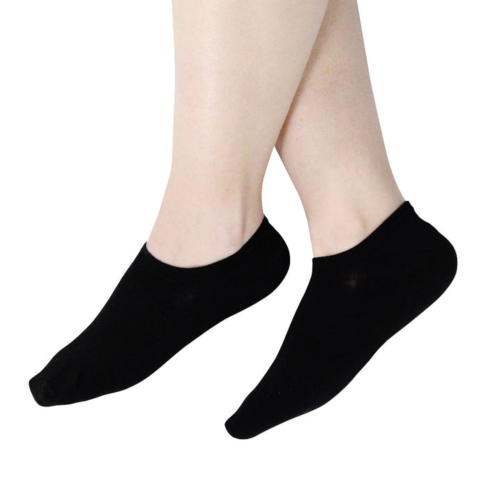 calcetin invisible algodon negro  modelo