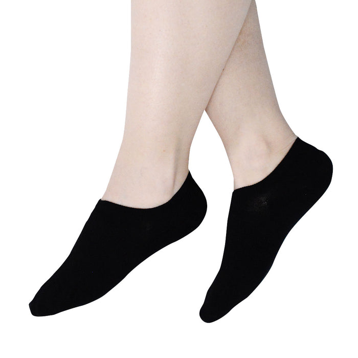 calcetin invisible algodon negro modelo 