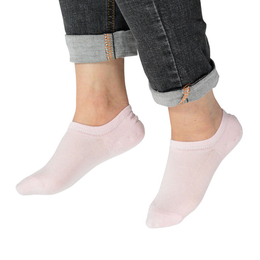 calcetin invisible algodon rosado claro modelo