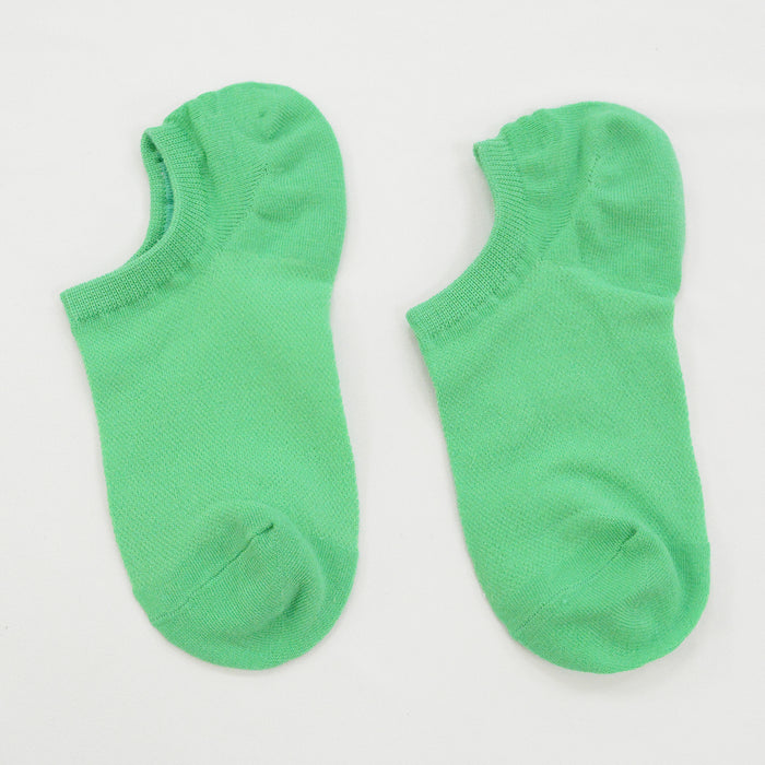 calcetin invisible algodon transpirable liso verde 1971 talla 25-30  verano