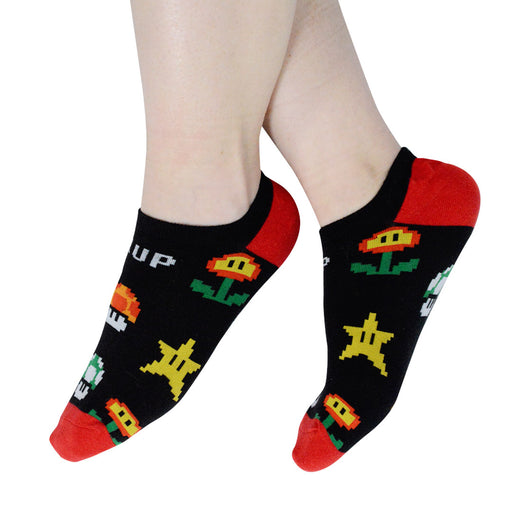 calcetin invisible mario bross hongos callampas estrella modelo 