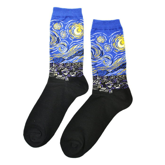 calcetin largo algodon Van Gogh pintura arte 562