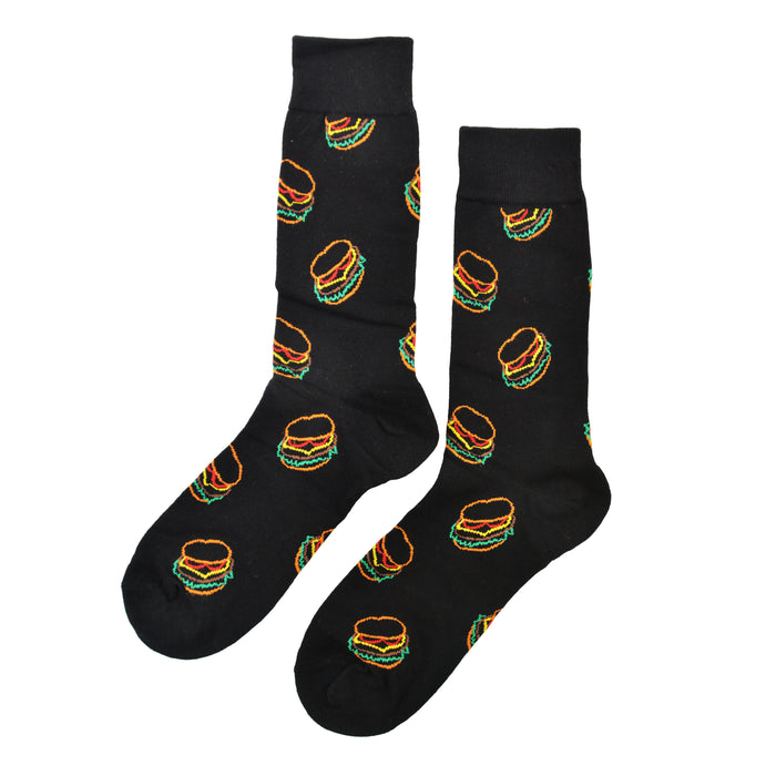 calcetin largo algodon hamburguesa 590