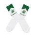calcetin largo algodon marihuana verde canabis 